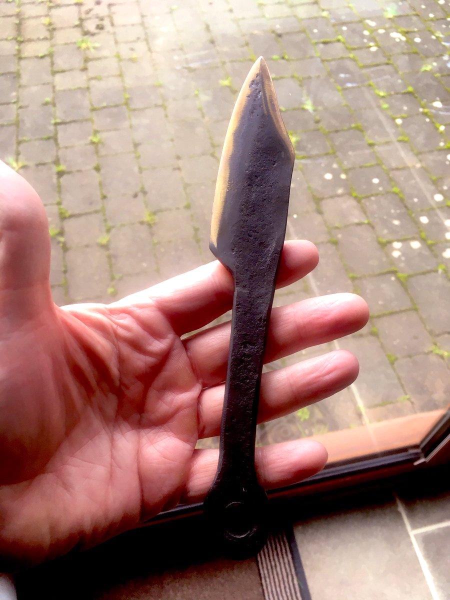 Grimesygrimes's tweet photo. Had a fabulous day at Oldfield Forge @info_forge forging my own knife...a great Birthday present and I highly recommend it. 
#BlackSmith #Forging #OldfieldForge https://t.co/jazJ5bLvV4