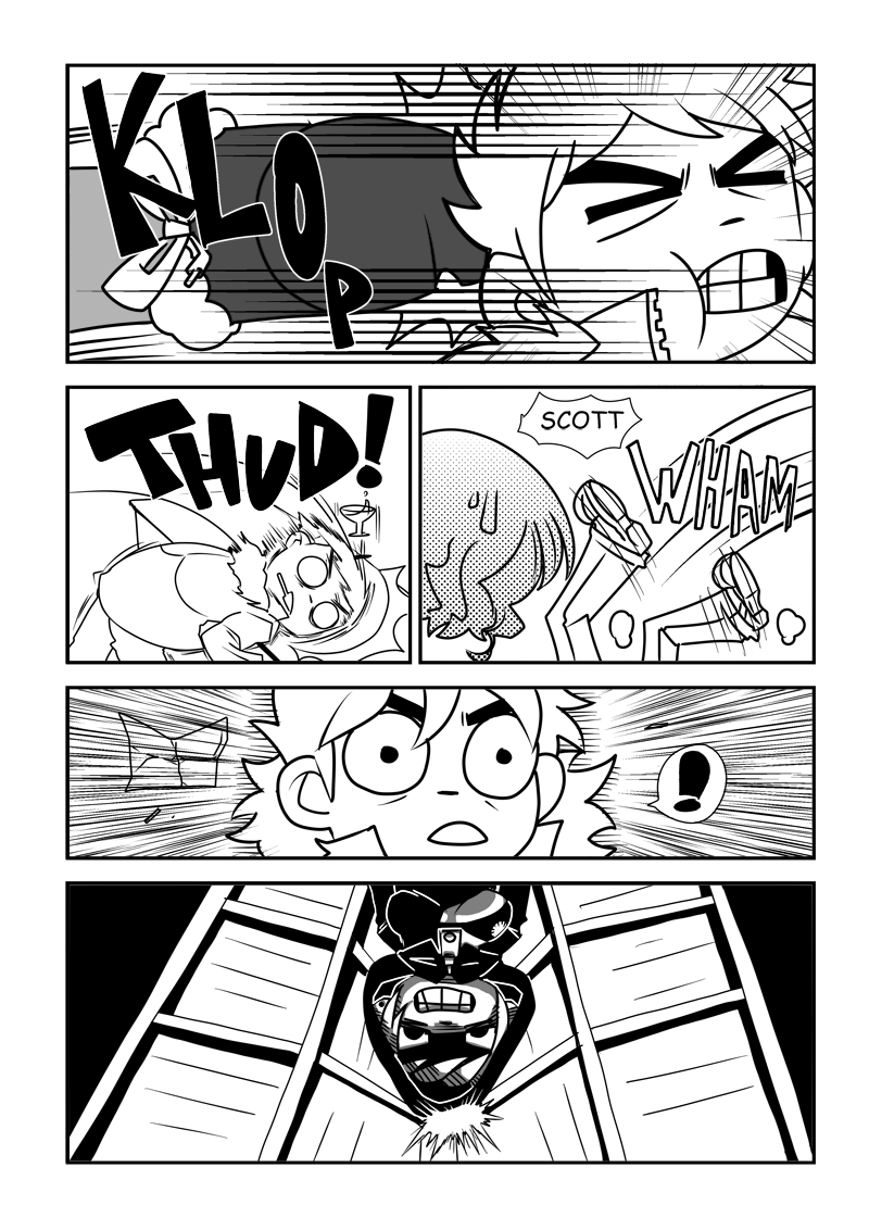 昔書いた映画版スコットピルグリムのロキシーVSラモーナ戦を原作絵で再現した漫画①
これだれかがTumblrにアップしたのを原作者のブライアン・リー・オマリーがリブログしてて体の震えが止まらなくなるくらい興奮したのを覚えてる 