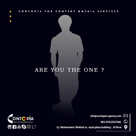 ContopiaA's tweet photo. Are you the one? ๐
We are looking for an ambition client๐จโ๐ผ with a strong vision
If you are keen to develop your digital content and work with a friendly and professional team๐จโ๐ป
we are waiting you .. our friend โค๏ธ
whats app๐ฑ:+971544973206
#contopia_agency
#contentmarketing https://t.co/ca4ol8YVny