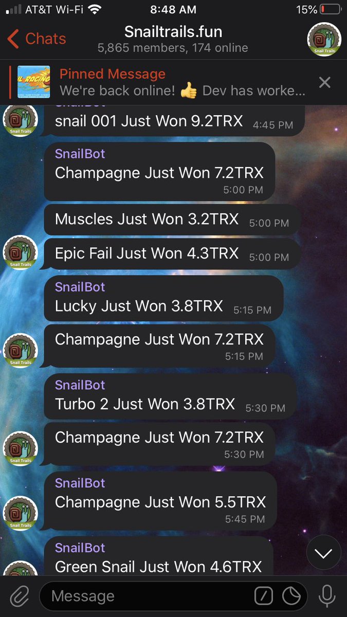 CryptoSmall's tweet photo. @IrishGirlCrypt1 @SnailtrailsF Races every 15 minutes!!!! Cheap entry!!! https://t.co/iHkcOChgnQ