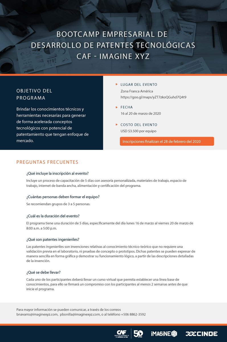 #CostaRica Descubre más sobre esta oportunidad en la que contamos con el apoyo de <a href="/imaginexyz/">ImagineXYZ</a> y <a href="/invest_cr/">CINDE Costa Rica</a> ow.ly/AvM430qgE6s