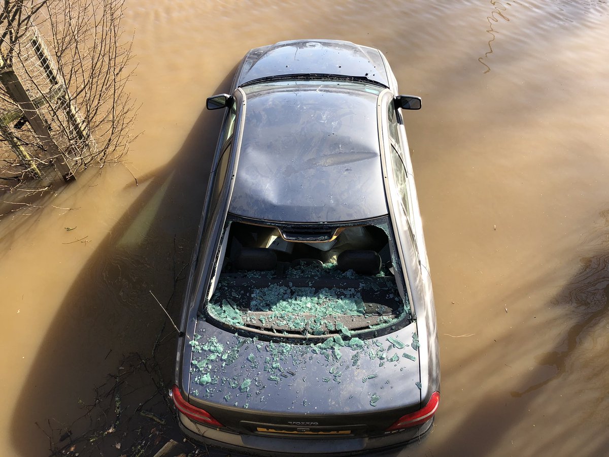 daviddunninguk's tweet photo. It’s still there, probably abandoned before the floods. #york St George’s Field car park. @minsterfm @CityofYork https://t.co/eC96OQRnD7