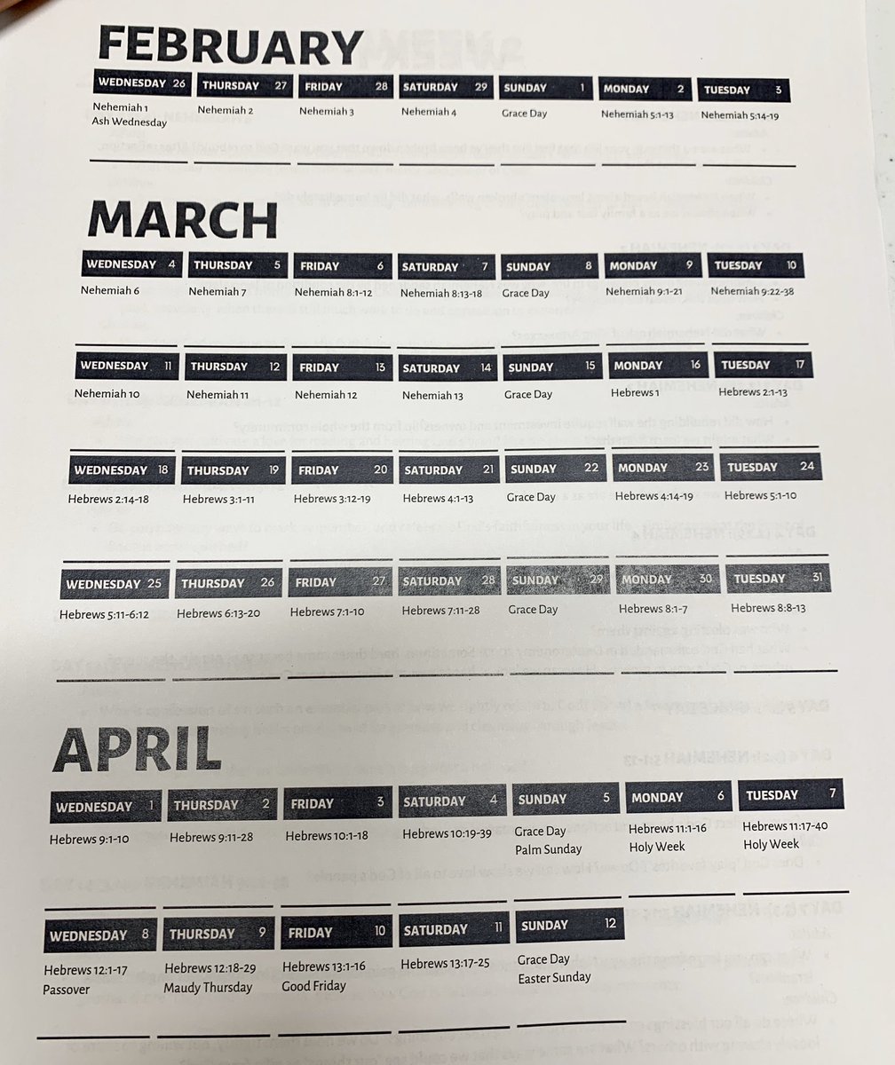 IndyCrowe's tweet photo. If you’re at @cpcfishers today, grab a Lent Reading Guide. Starts Wednesday!

Or download it online:
https://t.co/jXUPM0rMnU https://t.co/hx4apQdhLn