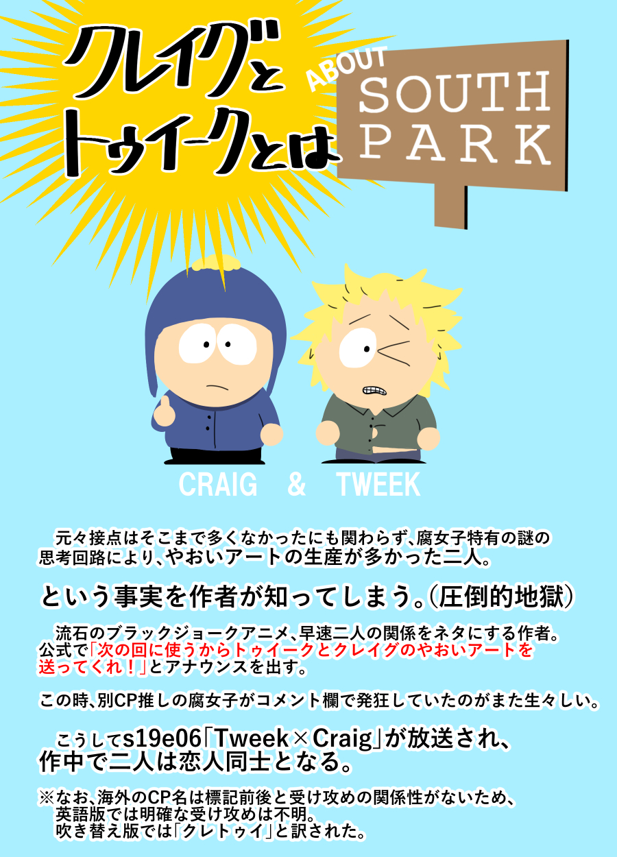 サウスパーク SOUTH PARKトゥイーク クレイグ アクリルスタンド