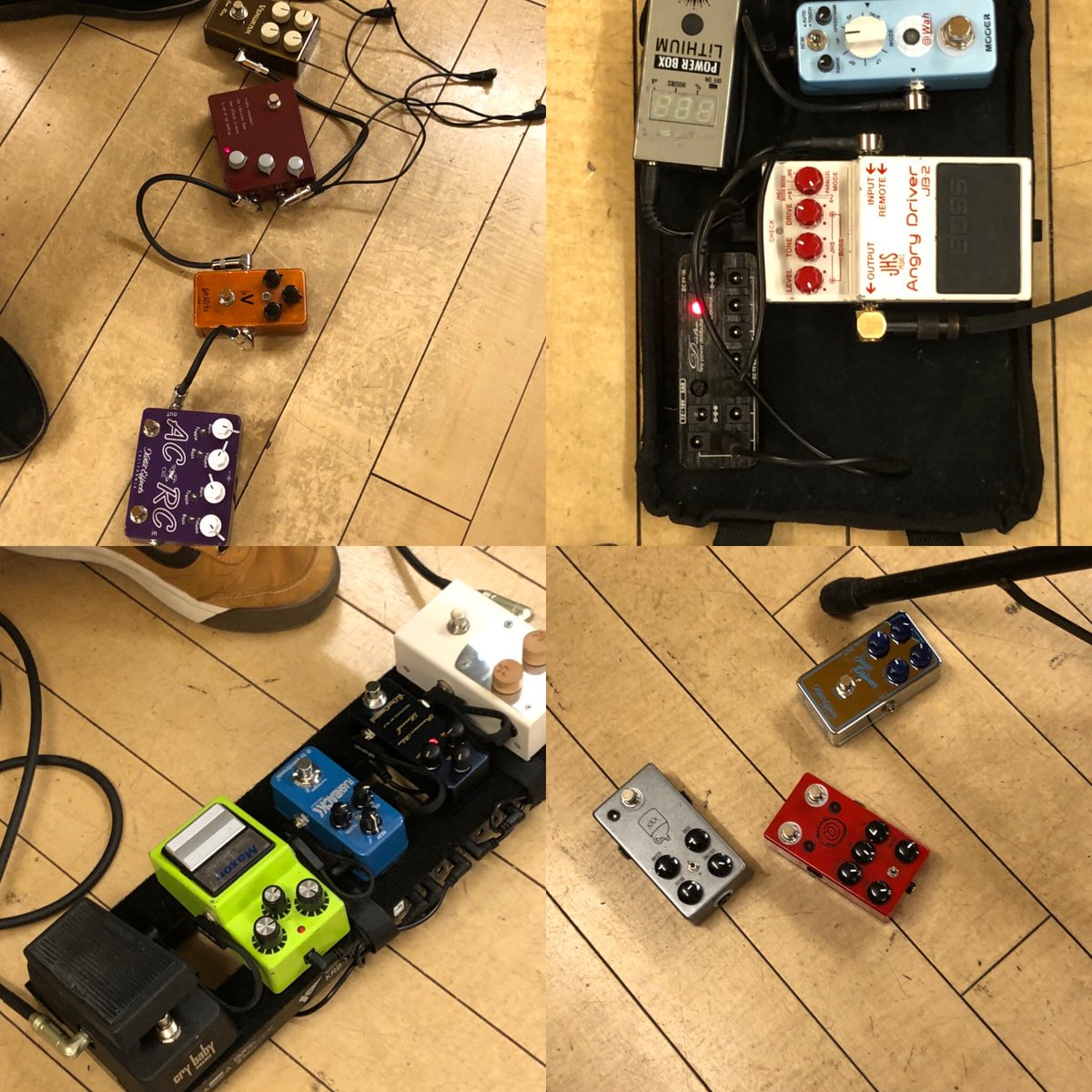 thinline2020's tweet image. エフェクター色々のヒキクラベ！
@mskz540 
@musicma58372278 
#シンラインセッションミニ
#angrydriver
#vemuram
#JHS
#pedal
