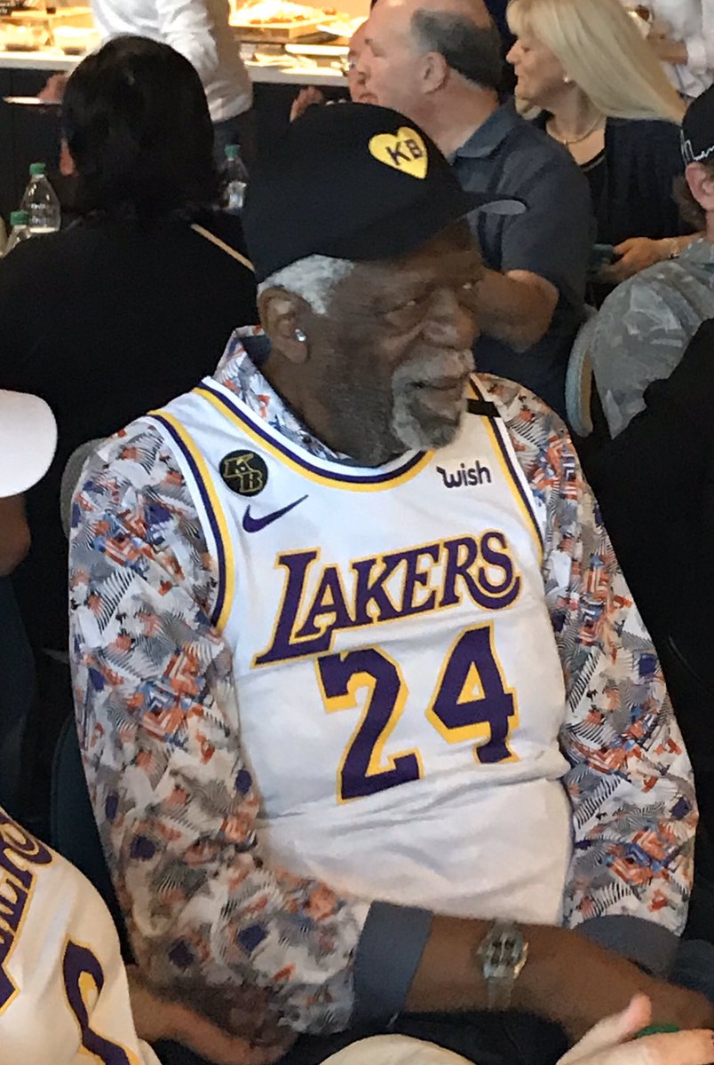 bill russell lakers jersey