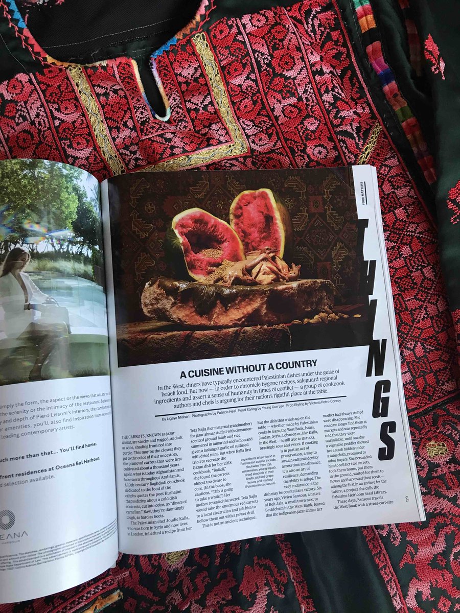 Justworldbooks's tweet photo. A note to all who can lay hands on a print version of today's @nytimes "T" magazine: Look for the awesome article on #PalestinianCuisine, starts p.129. Featuring #GazaKitchen &amp; great quotes from @gazamom! More deets (&amp; link to online text of article) at: https://t.co/fK9aCAsV4B https://t.co/452j2fkfVS