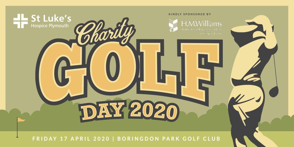 Enjoy a round of golf in aid of St Luke’s at <a href="/BoringdonParkGC/">Boringdon Park</a>!

This year we’re planning our biggest golf day yet, with a hole in one prize of £10,000, two course presentation dinner and much more!

bit.ly/2RTQ3Fi

Sponsored by H M Williams Accountants.