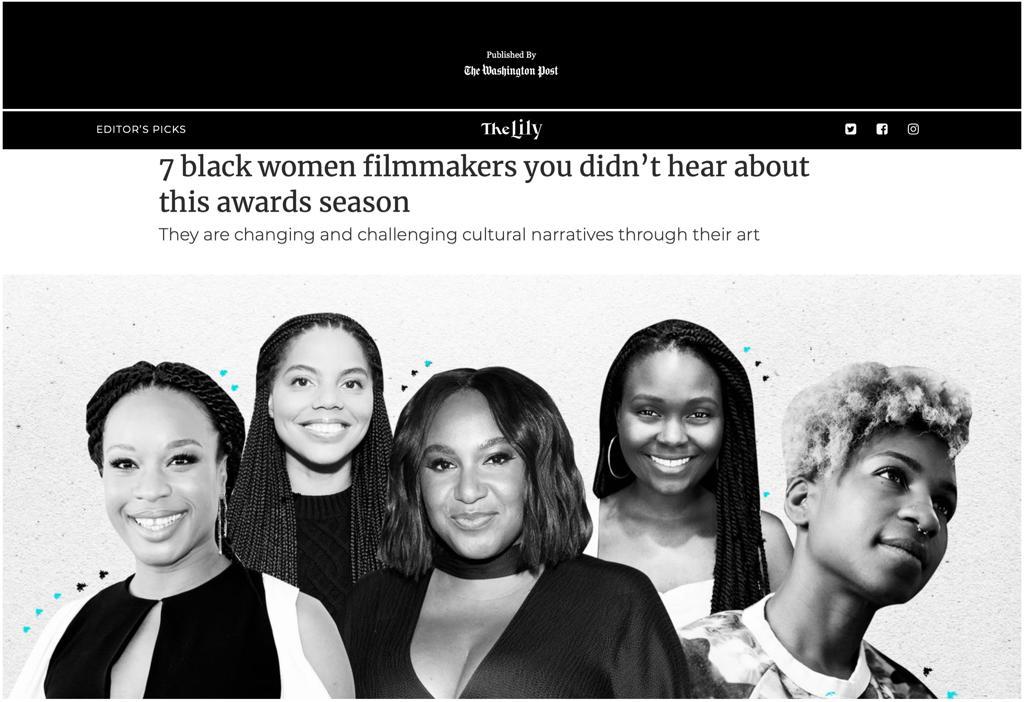 woah. completely thrown off to see my name on this list... thank you 
<a href="/thelilynews/">The Lily</a> <a href="/washingtonpost/">The Washington Post</a>
 for recognising me alongside these brilliant filmmakers. lovely surprise — month made.
Thank you, <a href="/yougochante/">Chanté Griffin</a> 💫

thelily.com/7-black-women-…