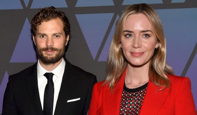 Wishing a very Happy 37th Birthday to actress, Emily Blunt, shown here with Jamie Dornan.  