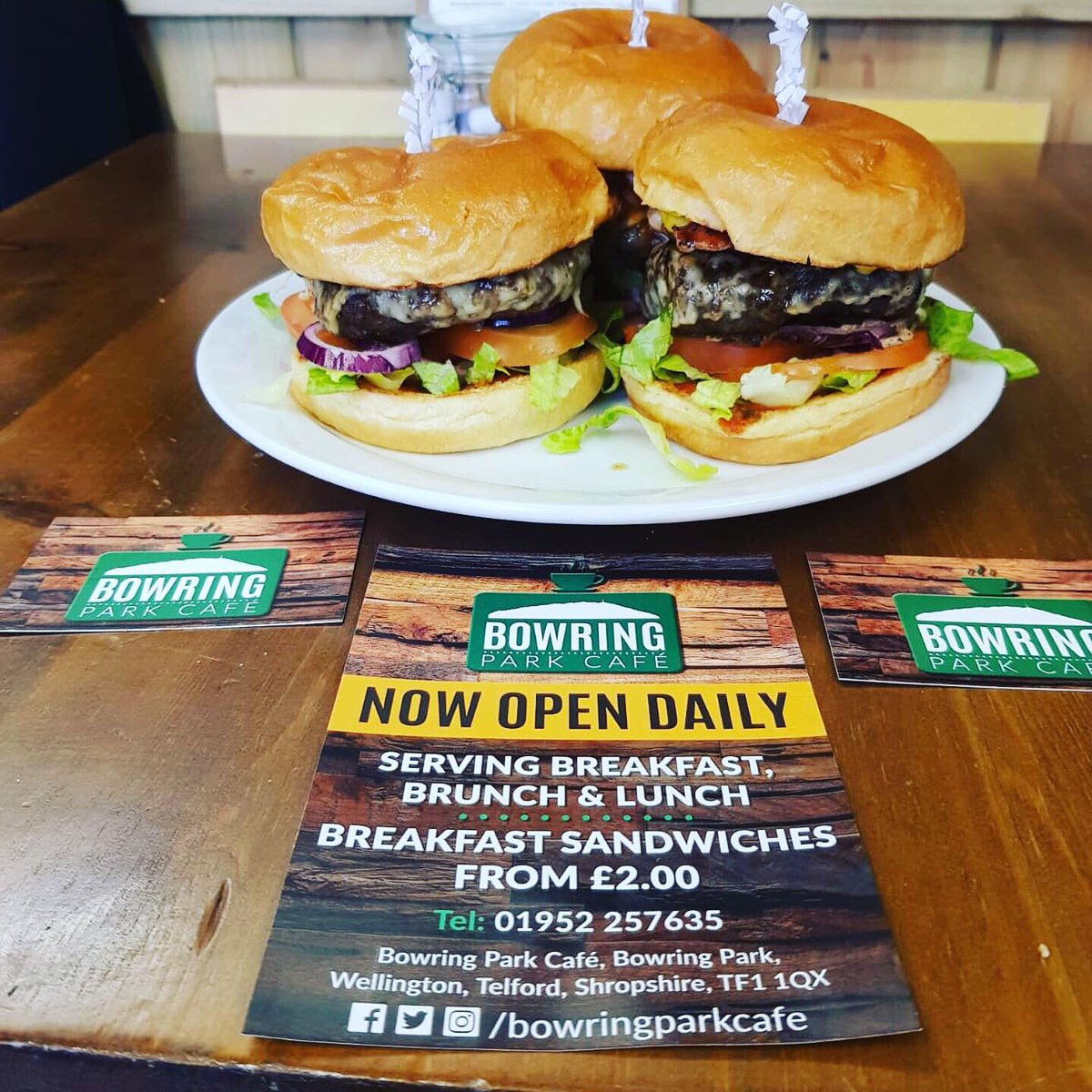 Have you tried our burgers?! This weekend in addition to our Classic, we had The Bronx and The Works. They went down well - we sold out! Bronx and works back available Saturday. #bowringparkcafe #gourmetburgers