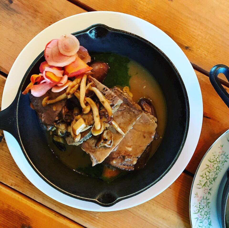 Our Northwest version of the traditional Sunday Roast is part of our Inlander Restaurant Week menu! 

Slow-roasted beef, tallow braised potatoes, pickled carrots, wild mushrooms, sherry simmered jus, finished with an herb emulsion. 

Join us for Sunday dinner!
#EatINW #InlanderRW