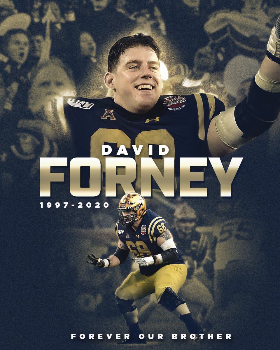 We are saddened by the passing of Navy Midshipman David Forney.

We extend our condolences and prayers to his loved ones, and the entire Navy Football program.