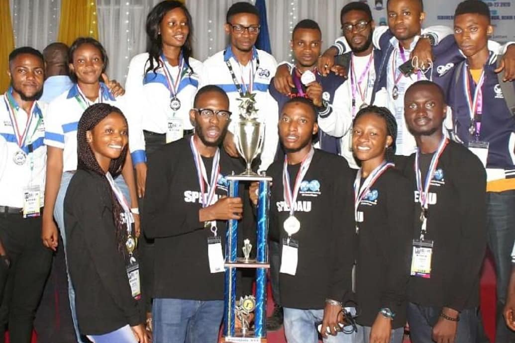 NigeriaSPE's tweet photo. Congratulations to SPE OAU Chapter, winners of the SPENC Petroquiz, 2020.
We also celebrate SPE FUTO and SPE UNIUYO who emerged 2nd and 3rd positions respectively.
#STSE2020 https://t.co/3DQfWKcxjD