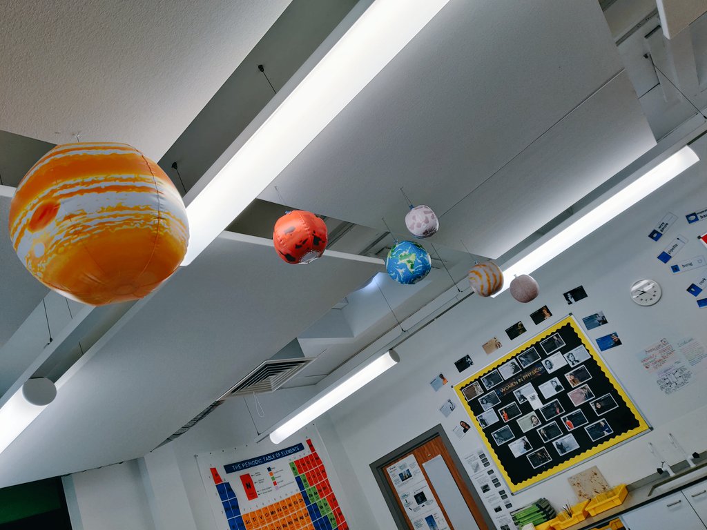 MrGPullen's tweet photo. Planets are finally up, just the Sun to go! @TheOngarAcademy @OngarScience #Space #SchoolofChoice #NutureEnrichEmpower #SchoolfortheCommunity https://t.co/2uzROcDx3G