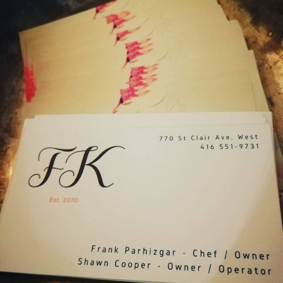 FranksKitchen's tweet photo. Come see us tonight. After tonight we will be closed until Wednesday due to the Chef Series Dinner in Stratford, so tonight's a good night. Call for a reso 416 561-9731 or walk in. #finedining #fkrestaurant #torontofoodie #fromscatch #  
https://t.co/UEPdIc2ssi https://t.co/9nulsCvchf