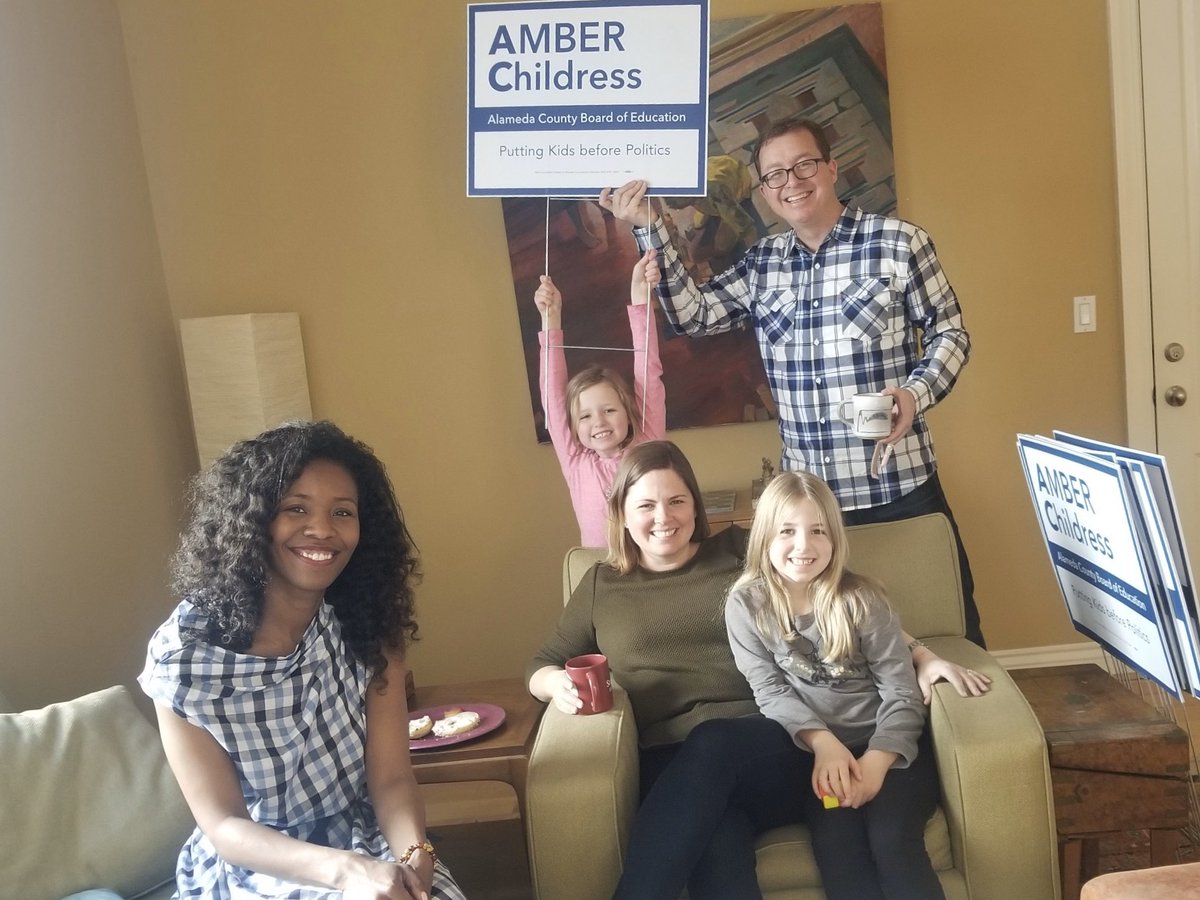 scottmorgan1's tweet photo. Doran and I were honored to co-host an event this weekend to support @AmberLChildress’s re-election to the Alameda County Board of Education. #Childress4Children #KidsBeforePolitics #VoteMarch2020 #twinning https://t.co/GNc2tNV40z