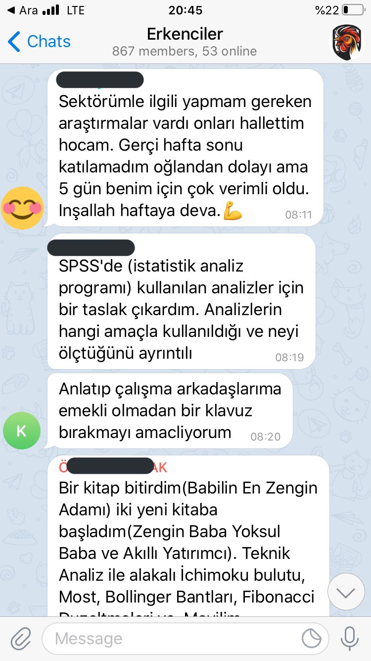 Verimlilik Artışı ile İlgili Erkenciler Mesajları