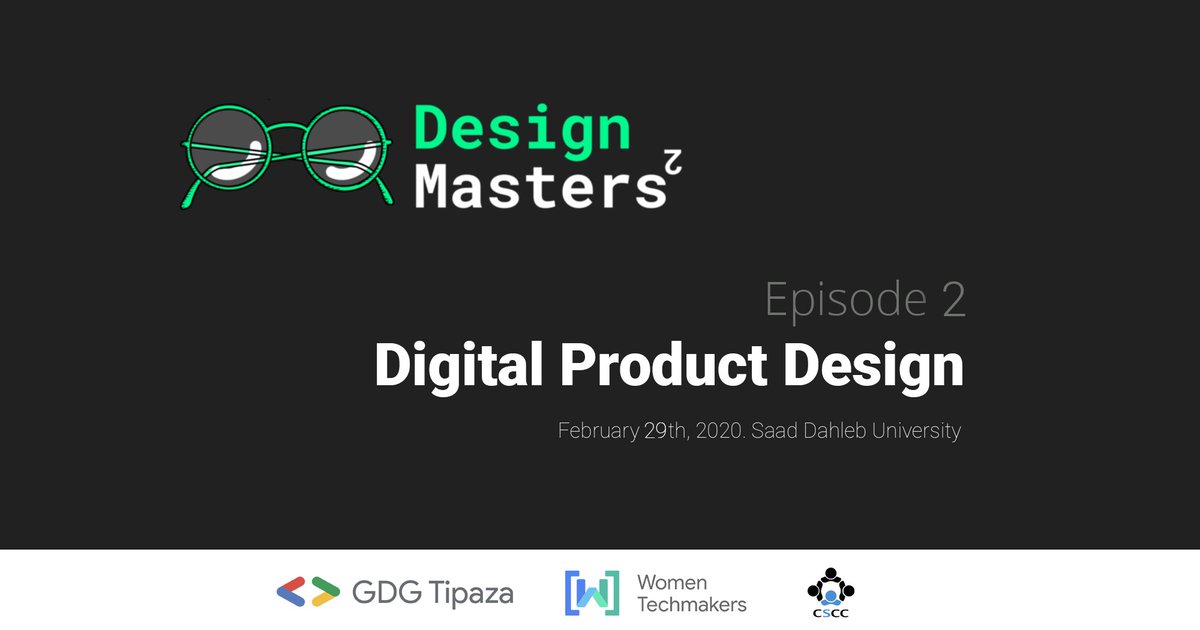 In the next episode of #DesignMasters, we will dive into the depths of digital products design. Process, tools, best practices and much more awaiting! No way to miss that guys hurry up and register now!
meetup.com/GDG-Tipaza/eve…
@gdgmena #design #UXdesign