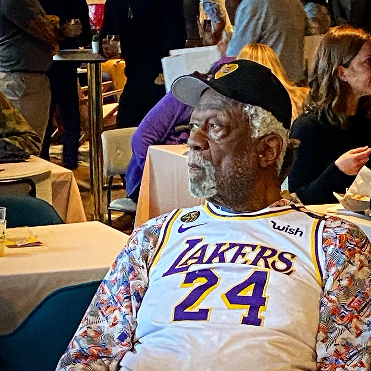 bill russell lakers jersey