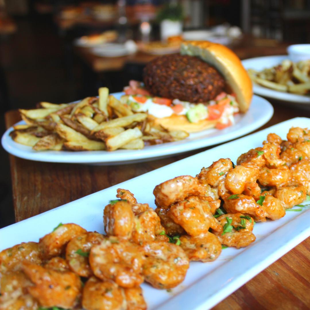 GaslightPhilly's tweet photo. Stop into #GaslightPhilly for a bite on this beautiful day! ☀️

Featured here are the Bang Bang Shrimp &amp; Crabcake Sandwich, check the full menu here: https://t.co/iqGdh362B0 https://t.co/5e5A7cQvQ6