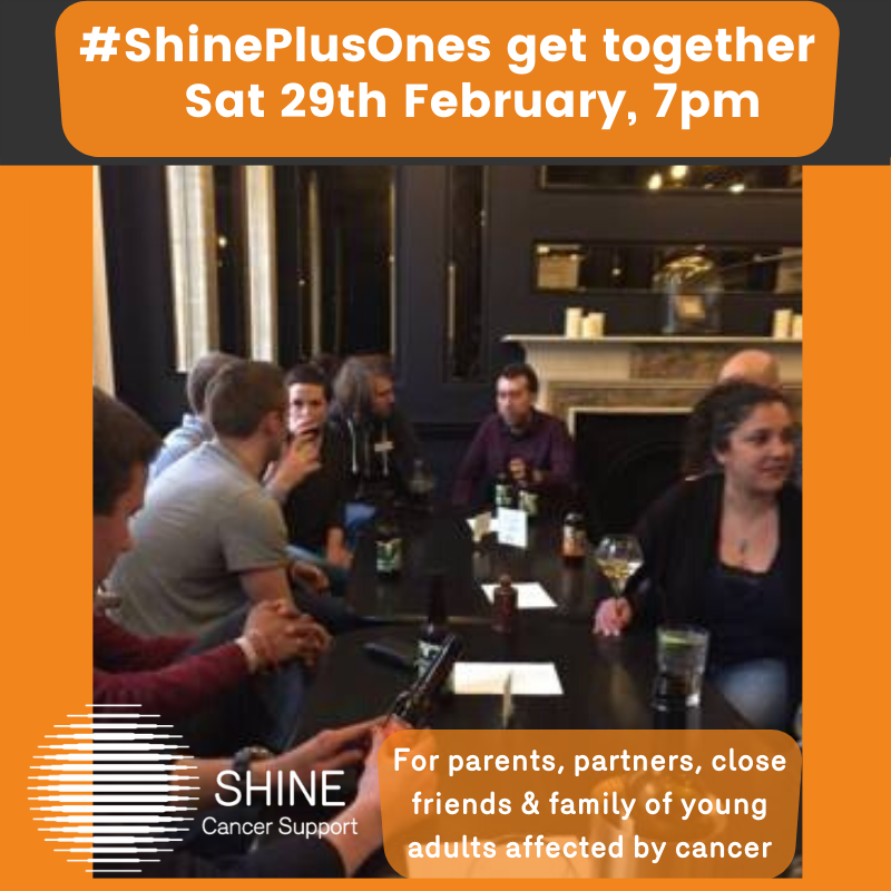 ShineCancerSupp's tweet photo. Are you supporting a loved one in their 20s, 30s or 40s coping with #cancer? We know the impact it has on you too as a partner, parent, family member or close friend & finding people to share all you go through. Join our #PlusOnes 🌟
#youngadultcancer #SupportingtheSupporters https://t.co/t7fECxhI0H