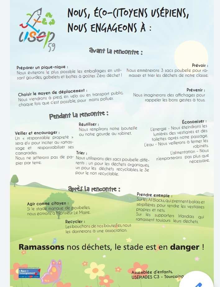 UsepGuadeloupe's tweet photo. À @usep pour des rencontres Sport Durable, des ateliers sont mis en place (pique-nique responsable, thermoplanète, randocontée...) + des outils pédagogiques comme le plateau  Planète Enjeux ou la charte eco-usépienne de #usep59. @WWFFrance #edd @GuadeloupeEdd https://t.co/AdhdUNDbbG
