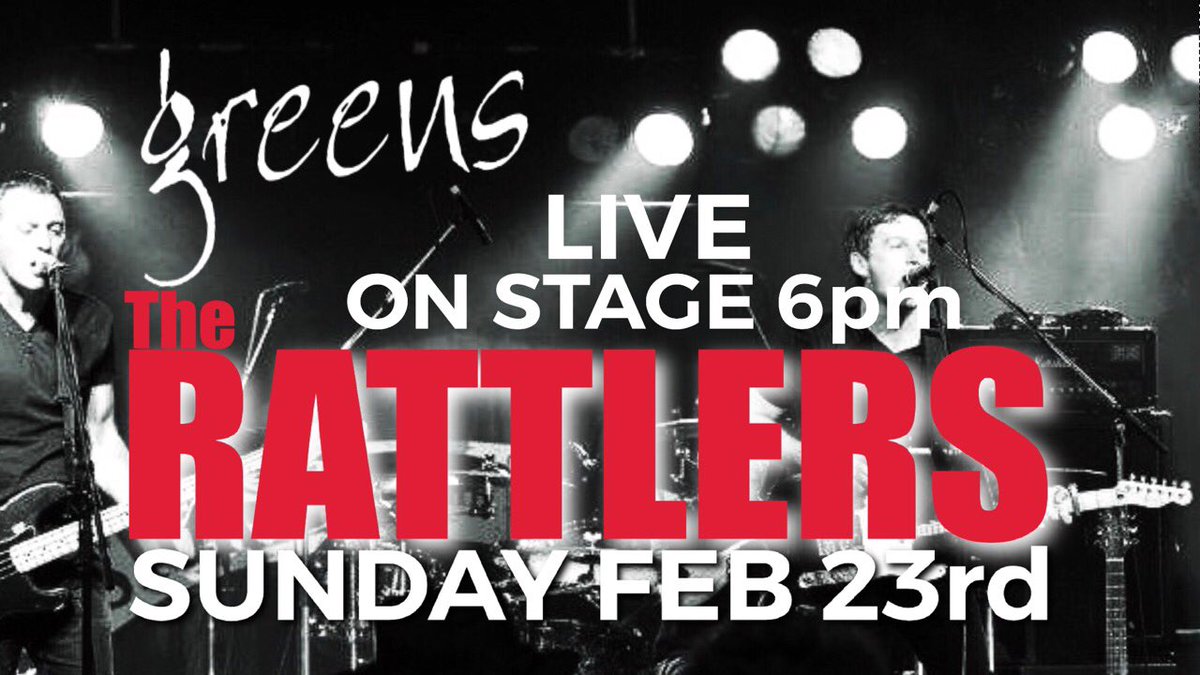 GREENSBAR's tweet photo. 🏉 6 Nations England v Ireland coming up @ 3pm
⚽️ Arsenal v Everton @ 4.30pm
🎸 The Rattlers live on stage straight after footy!
🍺 £2.15 pints ALL DAY!
#homeoflivesport #homeoflivemusic #homeofbargainbeers #blackrosepubs https://t.co/qbUimbxIN6