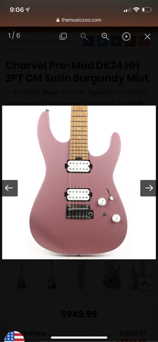 corey_meza's tweet photo. @CharvelGuitars any chance y’all will make a dk24 HH for the lefty’s? https://t.co/IP69M7GwjJ