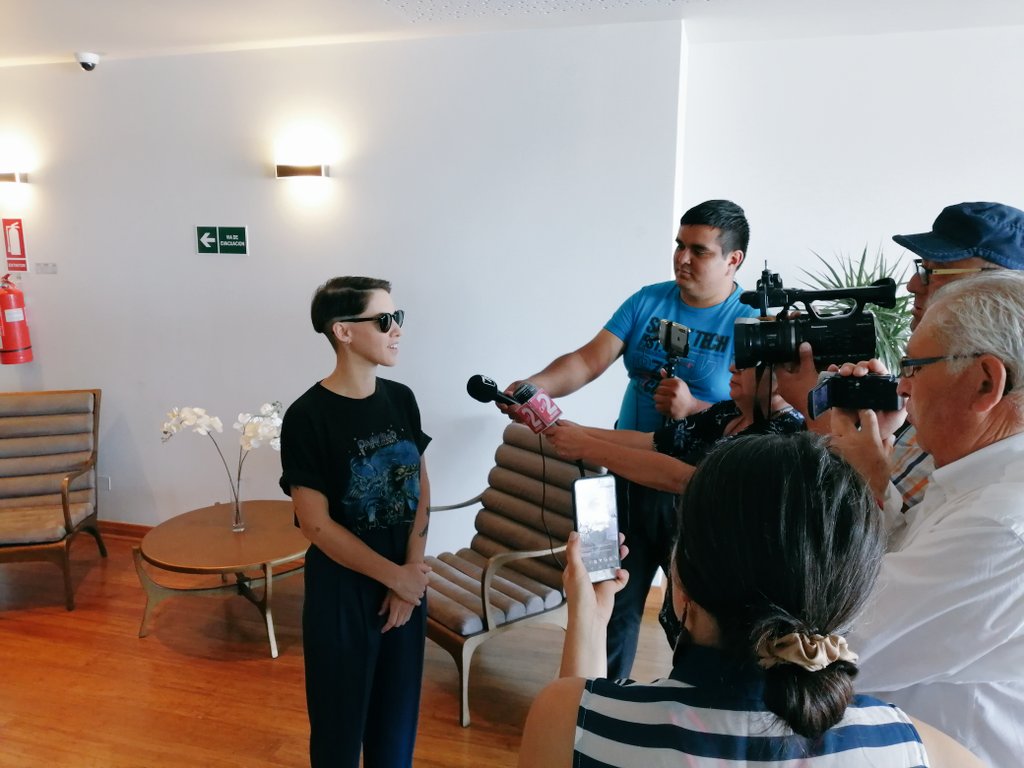 <a href="/MartinaPetric/">Martina Petric</a> en rueda de prensa en #HotelParada de #Linares