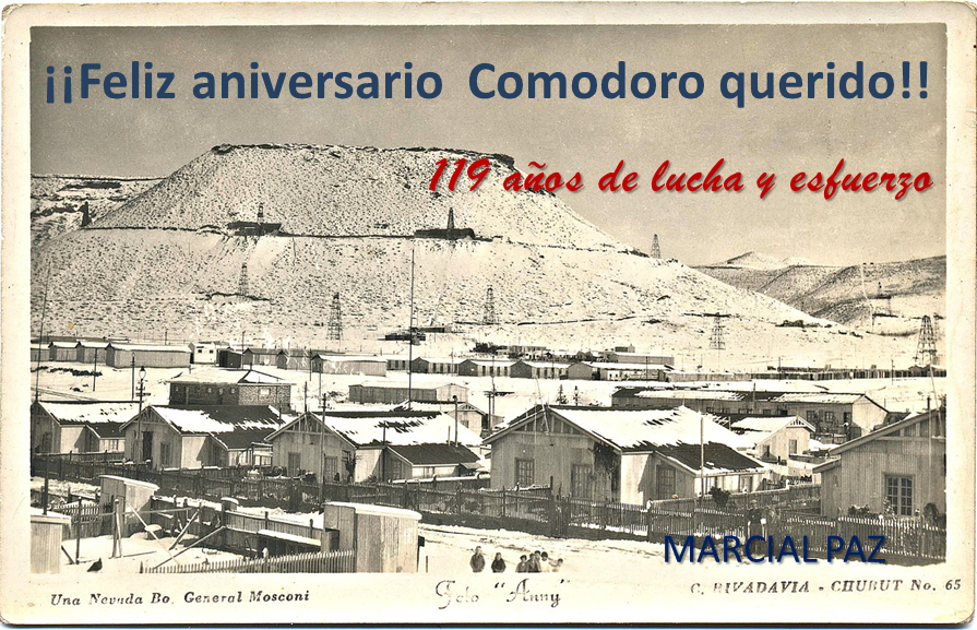 #ComodoroRivadavia 119 años de sueños y esfuerzo, de amor compartido y orgullo patagónico. Que el destino común nos una en un proyecto de grandeza. Fuerte abrazo comodorenses!!