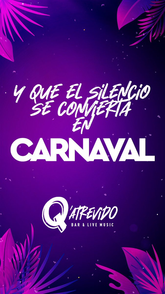 qatrevidobar's tweet photo. Feliz carnaval para todos 👏✨🔥 https://t.co/mBXn5IHNob