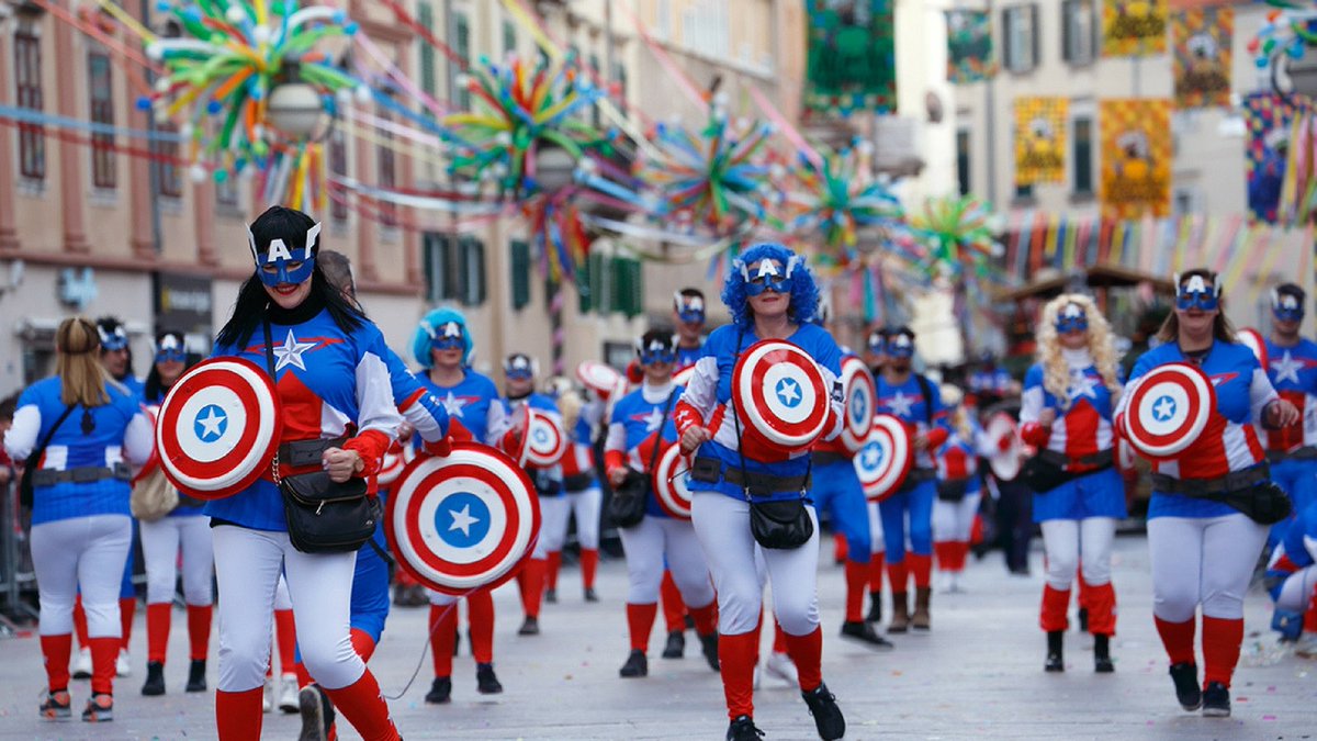 CroatiaInEU's tweet photo. Today is the International Carnival Parade in Rijeka, one of the biggest 🇪🇺 carnivals with hundreds of allegorical floats, thousands of masks and a countless number of visitors from home and abroad.🎭

This year, be sure to visit the European Capital of Culture @Rijeka2020! 🎉 https://t.co/ft9jImMrTT