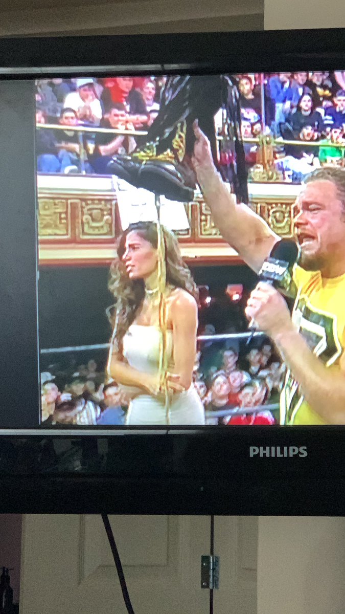 extremetimeline's tweet photo. . @ECWDivaFrancine Your impact was so huge on this segment. I knew when the segment started that Shane was not retiring, and yet your reactions and emotions throughout the segment drew emotion from me. #ECWLegend #QueenOfHardcore https://t.co/sM1bM6TWxC