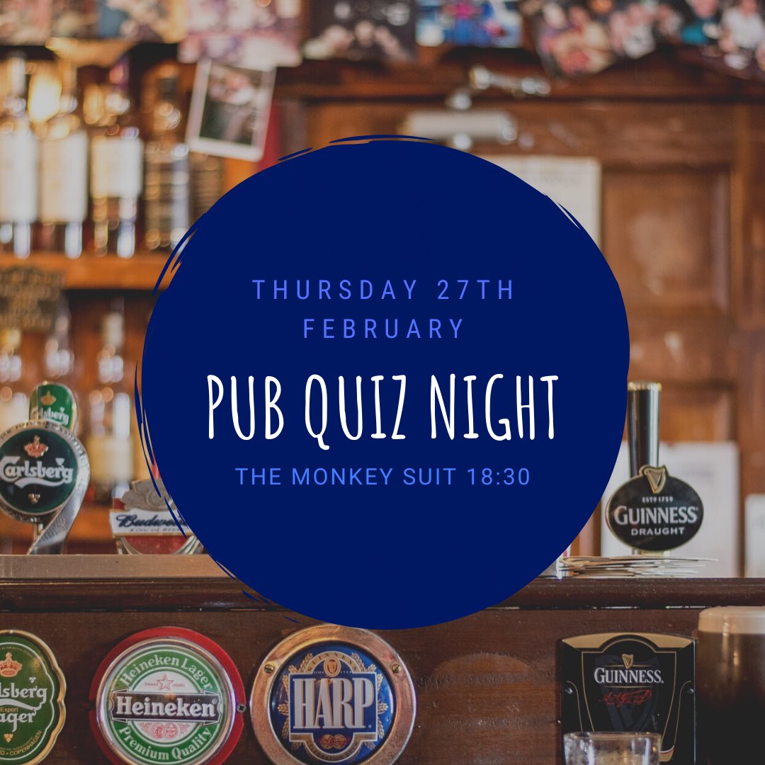 Join us on Thursday 27th February for a pub quiz!
Tickets are £2, and on sale now exeterguild.org/societies/sacs…
We're excited to see you there 🎉