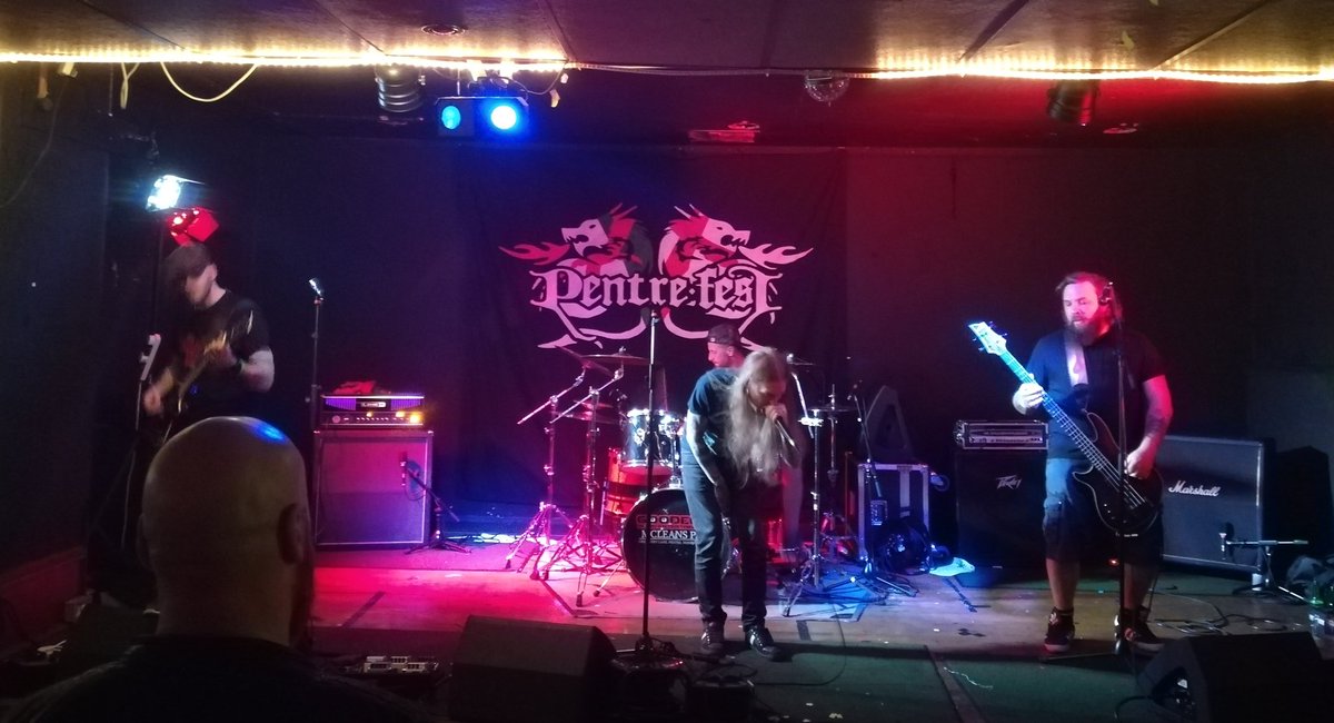 PlatinumAl's tweet photo. More from day 2 of #pentrefest with @ForlornHopeBand #scarsofremembrance #omv #sonofboar https://t.co/q07Gegfov3