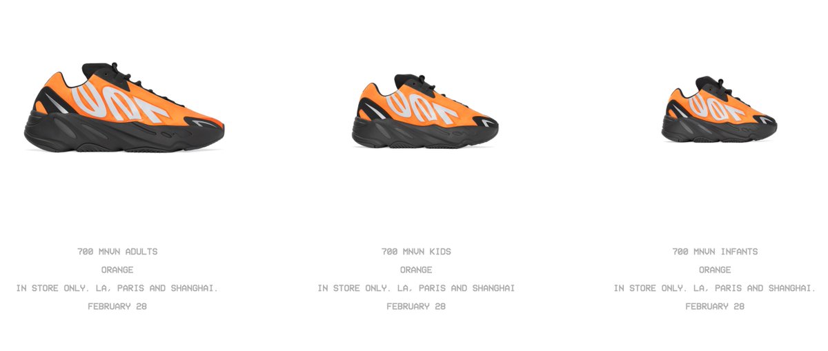 yeezy boost 700 mnvn adults orange