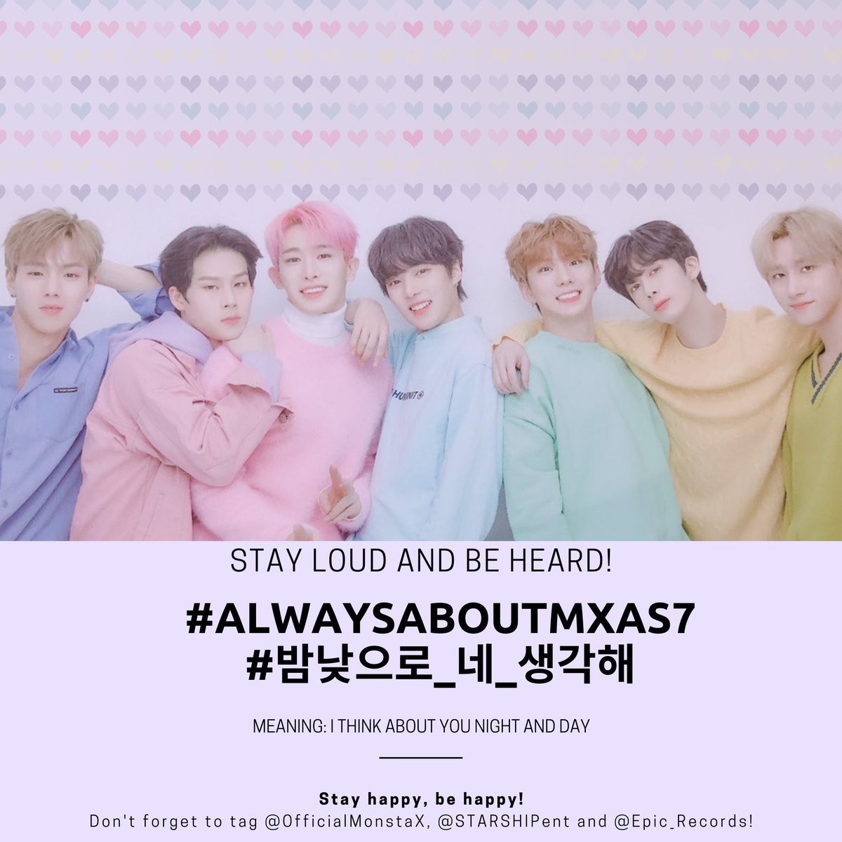 2020022412am KST onwards212th Hashtags @OfficialMonstaX  @STARSHIPent  @Epic_Records  #AlwaysAboutMXAs7  #밤낮으로_네_생각해 416 official protest Hashtags