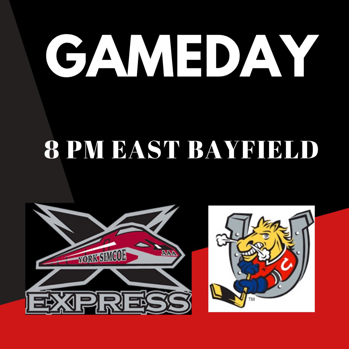 yse2004's tweet photo. @yse2004 are on the road tonight to face @2004_colts_aaa in @eta_mmid @HometownHockey playoff action. The battle continues...⏰8 PM 🏠East Bayfield #ysexpress🚂🚂🚂 #webattletogether #wecheertogether #GoYSEGo https://t.co/3UoXApu73Y