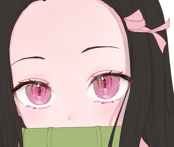 🐟さんがTwitterに投稿した竈門禰豆子(鬼滅の刃)のイラスト。