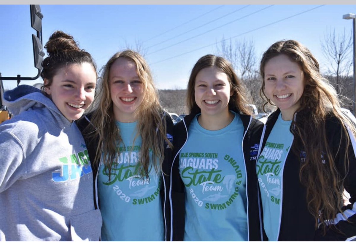 BSSswimanddive's tweet photo. Congrats to the 200 and 400 free relays for finishing 15th and 14th at the MSHSAA state swimming finals. @regi_hecker @MacLeanMaelyn @KennedyHecker @annazweerink https://t.co/9bg2HIfVem