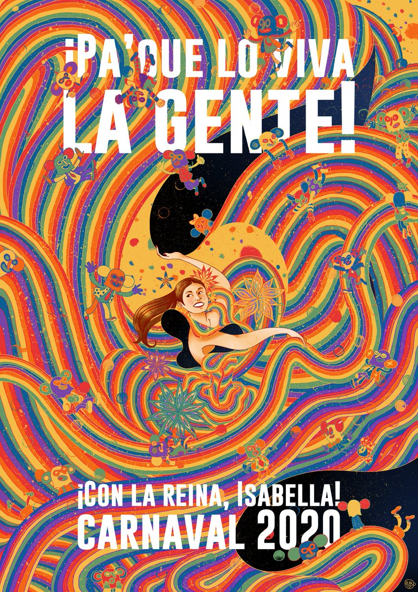 leavcafe's tweet photo. Empezó el #CarnavalDeBarranquilla ! ( ayer...) y para conmemorarlo una ilustración de la reina @isabellachams 
reina del #Carnaval2020 

@Carnaval_SA  @leavcafe https://t.co/o8G6uHlXZa