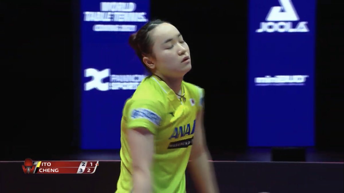 tabletennis_77's tweet photo. 伊藤美誠 ４-３ 鄭怡静

#ハンガリーオープン https://t.co/4QcvrViD4J