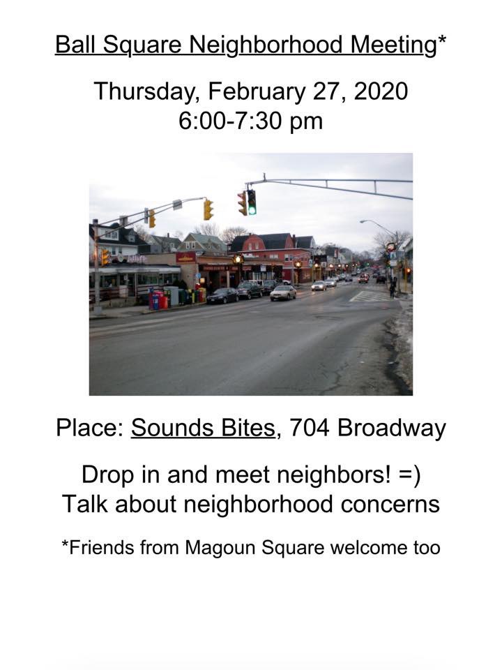 Ward5Online's tweet photo. Stop by @Soundbites_cafe to chat with neighbors! Details in photo 👍🏻

#Somerville #BallSquare #LoyaltoLocal #MagounSquare #BeattheBridge https://t.co/Z7i9dJrknc