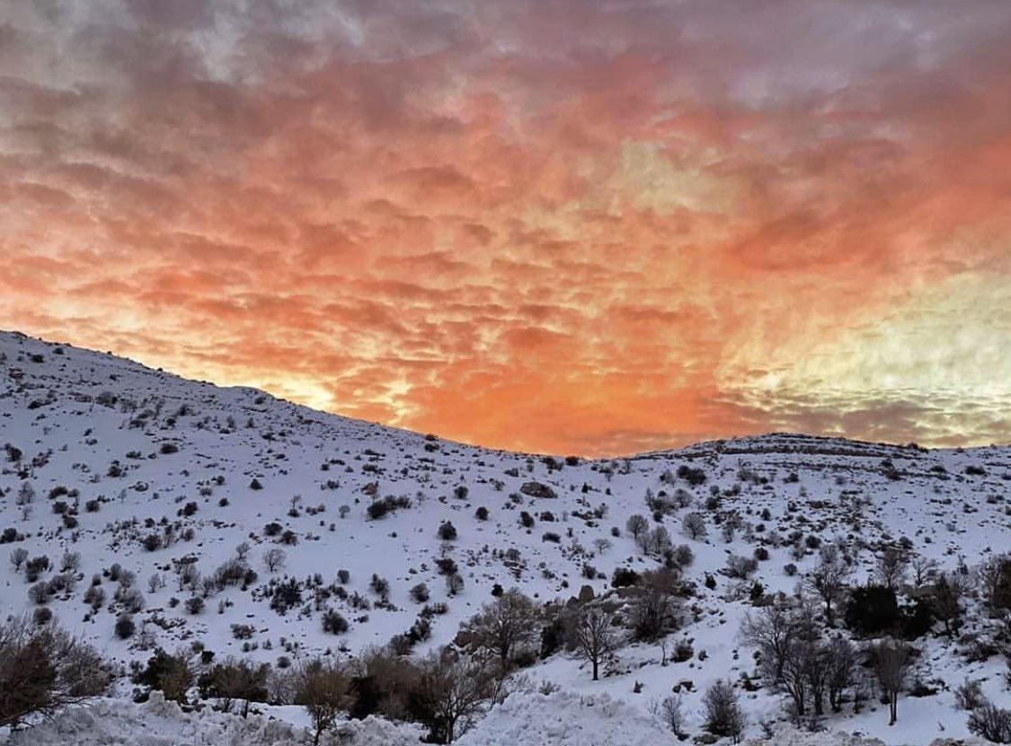 IsraelInspired's tweet photo. Mt Hermon this morning.  :) https://t.co/Zz1UcKyH6y