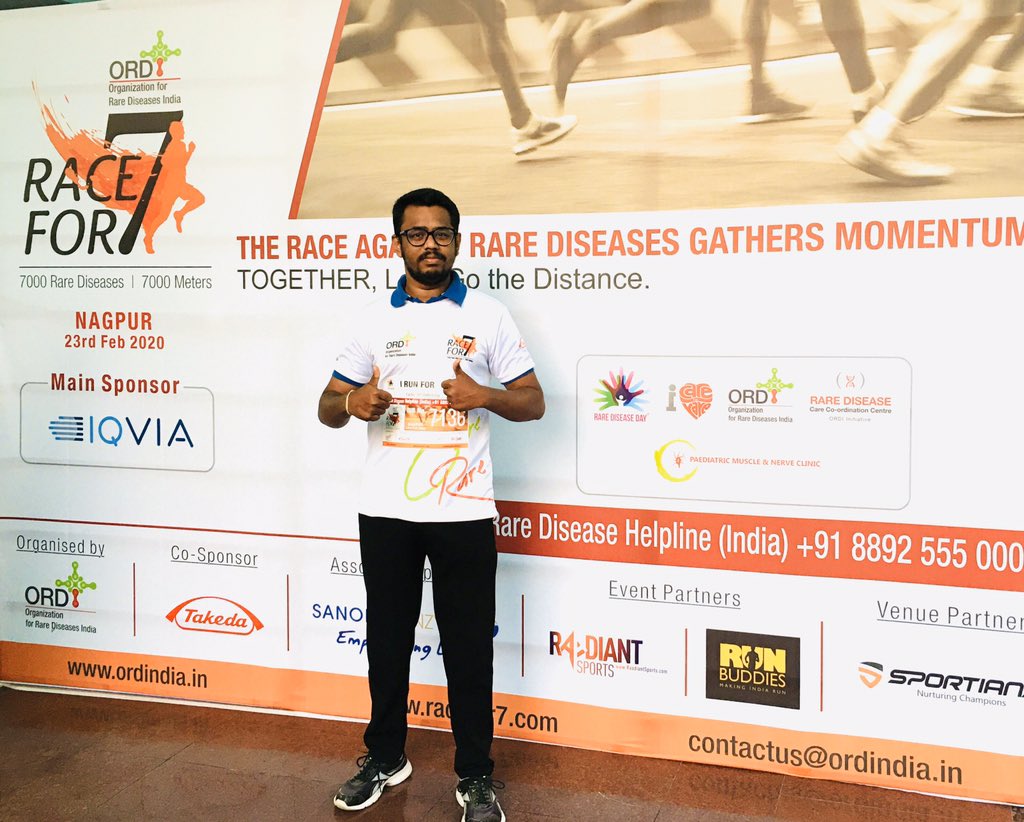 Rare diseases awareness marathon organized by @ORDIndia in Nagpur.
#ORDI #Racefor7 #RareDiseaseDay