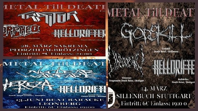 KOBZR3's tweet photo. METAL TILL DEATH - Konzertreihe / Part 1-3 ( Stuttgart / Pforzheim / Leonberg )
NEWS ON WEBSITE:
https://t.co/sol4NMMRL0
NEWS ON YOUTUBE:
https://t.co/K01JROSSFy
#MetalTillDeath #Deathmetal #Helldrifter #Virocracy #Godskill #Traitor #Morphed #Hereza #NuclearWarfare #Youtube https://t.co/oOh4b75jfJ