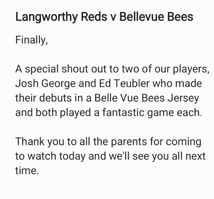 BVBeesARLFC's tweet photo. @LangworthyReds v @BVBeesARLFC https://t.co/r7VJ6ZeDqe