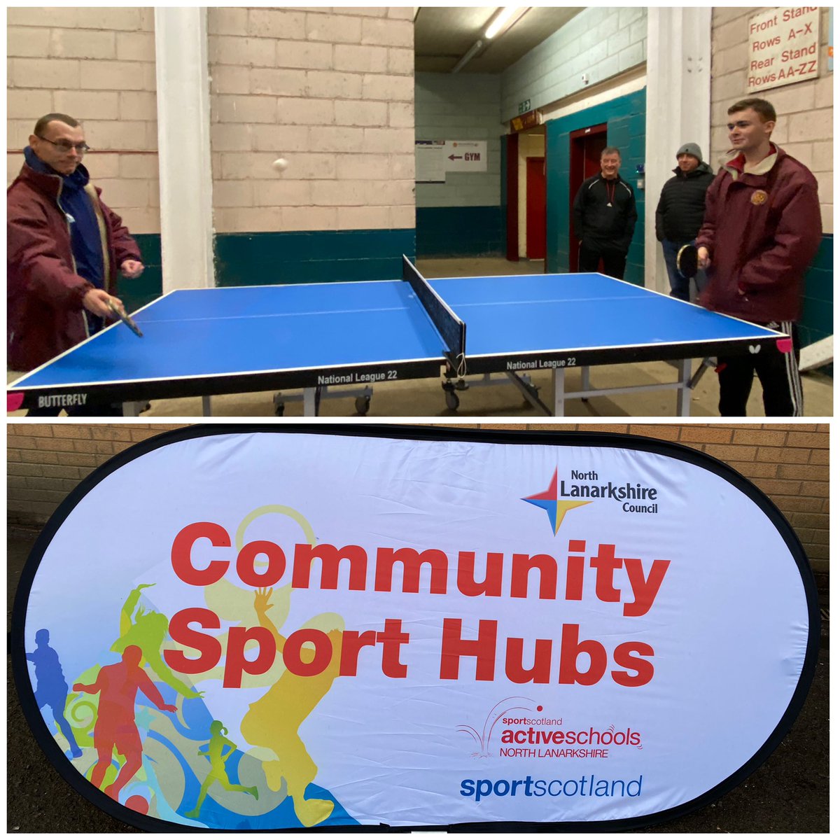 MFCTrust's tweet photo. Matthew and William playing for coaches’ bragging rights ahead of today’s @CSHNorthLan session at @MotherwellFC Fir Park. Good to have @joewilsonttc here to pass on coaching tips! https://t.co/zYYHoXIx9q