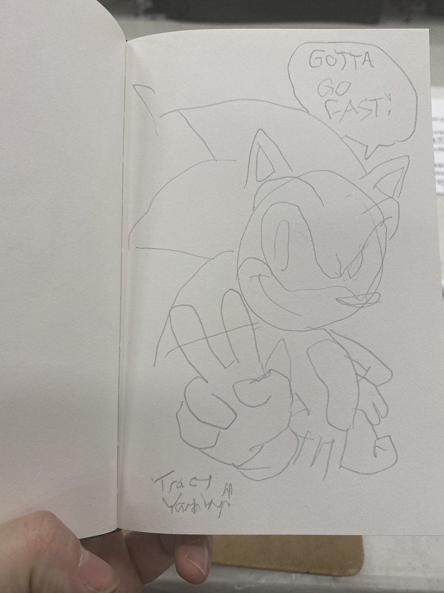A left handed Sonic. Not too bad. If I ever lose my right hand in, say, a lightsaber duel, I could probably get up to scratch with my left